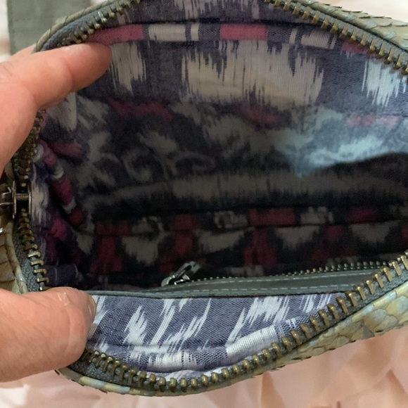 Authentic Claris Virot Charly Python beige/gray Shoulder Bag with 2 straps - Picture 12 of 16